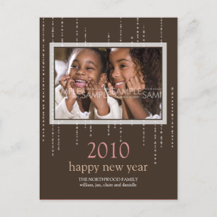Festiva Sparkle : Feliz Postal de Año Nuevo