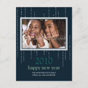 Festiva Sparkle : Feliz Postal de Año Nuevo