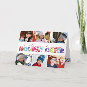 Festiva Spread Holiday Cheer 6 Foto Tarjeta de Navidades p