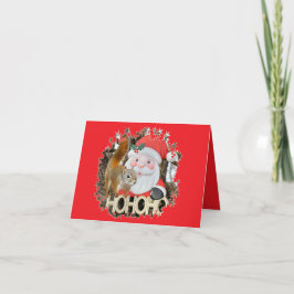 Festiva Sr. Bickles La tarjeta de Navidades de la ardilla