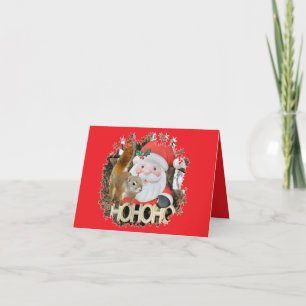 Festiva Sr. Bickles La tarjeta de Navidades de la ardilla