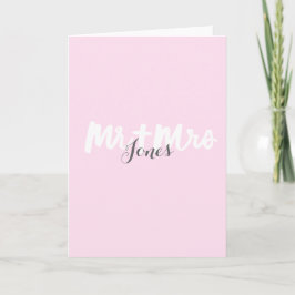 Festiva Sr. y señora - cepille la tarjeta de felicitación