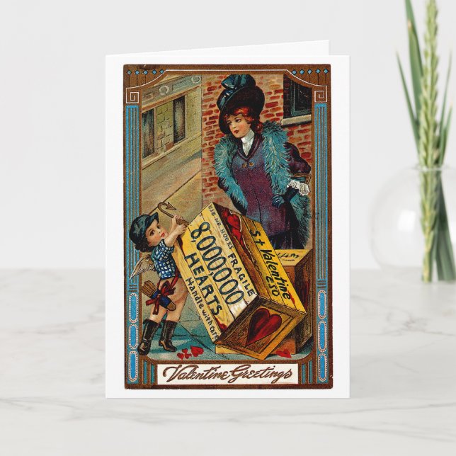 Festiva St. Cajón de la tarjeta del día de San Valentín (Anverso)