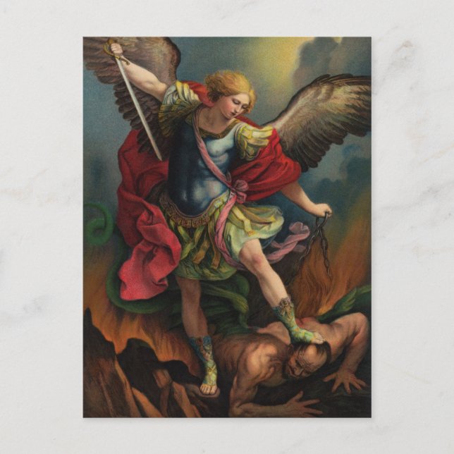 Festiva St. Michael la postal de Archangel (Anverso)