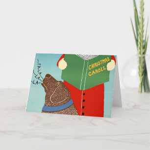 Festiva Stephen Huneck Tarjeta de felicitación "Navidades