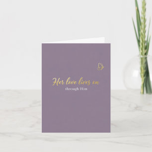 Festiva Su amor vive en tarjeta del Día de la Madre