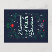 Sueño con una postal de Navidades blancos