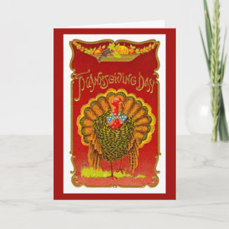 Festiva Tarjeta 1908 de felicitación de la acción de