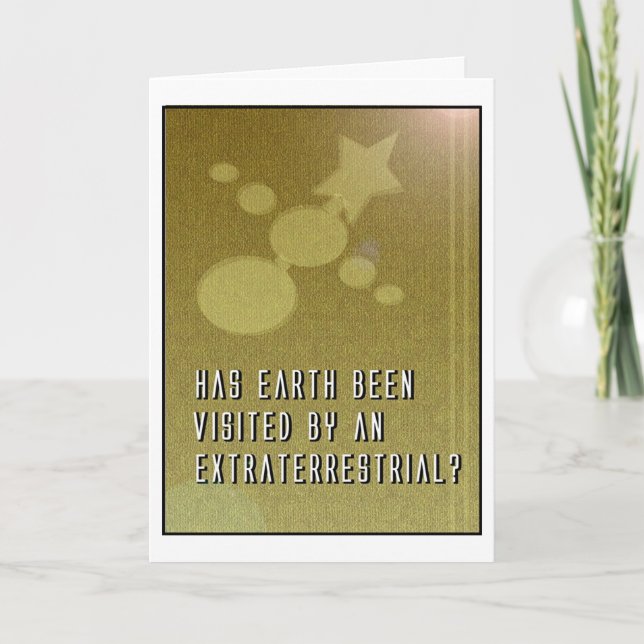 Festiva Tarjeta 2004 de Christimas: Tema "extraterrestre" (Anverso)