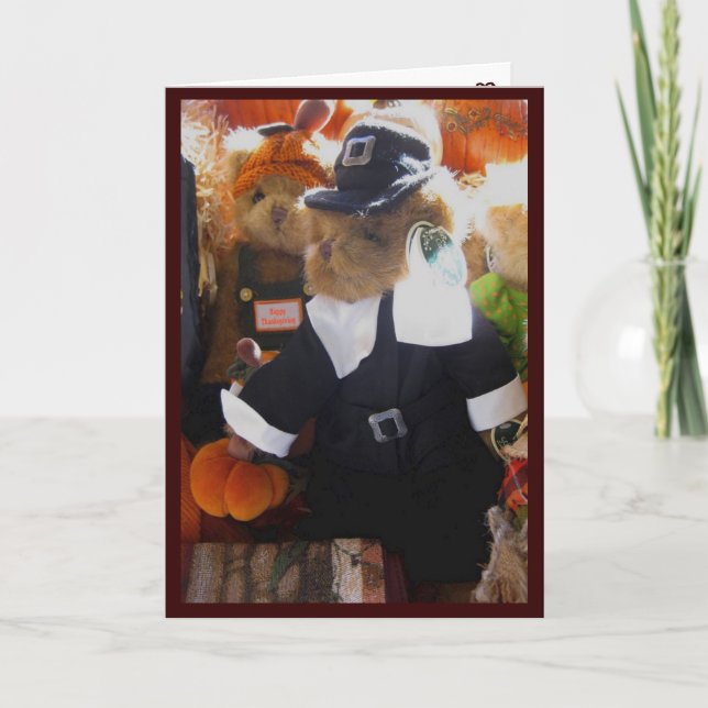 Festiva tarjeta - acción de gracias feliz (Anverso)