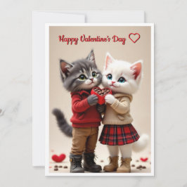 Festiva Tarjeta Adorable del Día de San Valentín – Tom & L