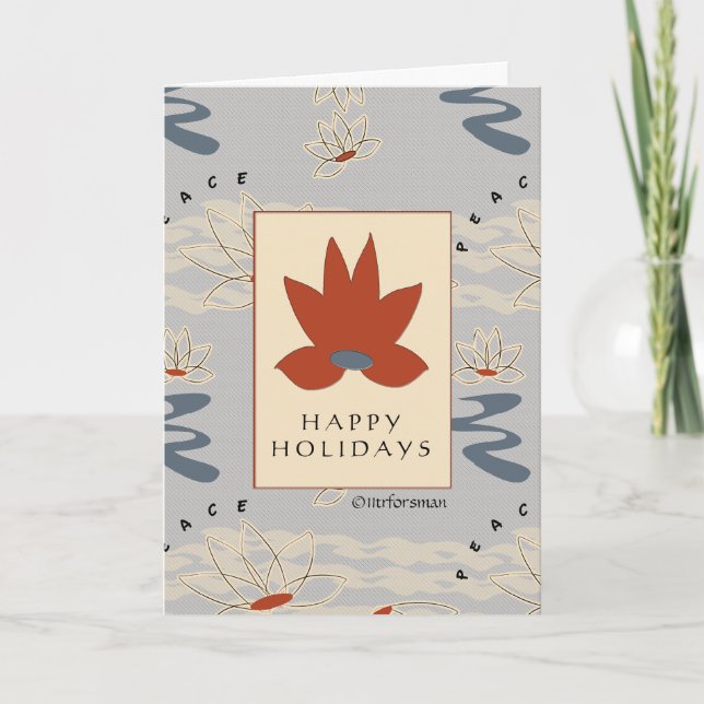 Festiva Tarjeta afortunada de la tarjeta de la paz de (Anverso)