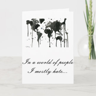 Festiva Tarjeta agresiva pasiva del día de San Valentín