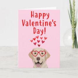Festiva Tarjeta amarilla del el día de San Valentín del