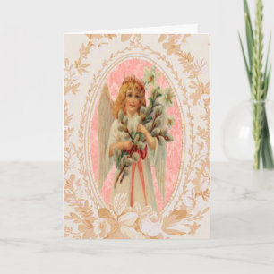 Festiva Tarjeta Ángel de Belleza de Pascua