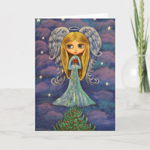 Festiva Tarjeta Angel de navidades