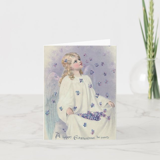 Festiva Tarjeta Ángel de Pascua (Anverso)