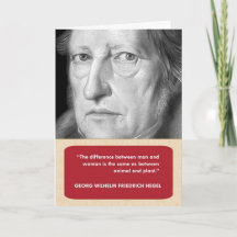 Tarjeta anti-El día de San Valentín Hegel