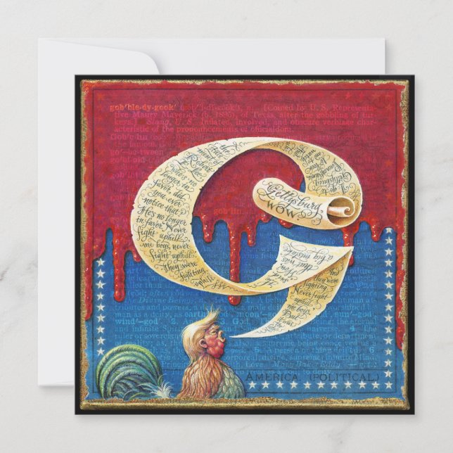 Festiva Tarjeta anti-Trump, Gobbledygook (Anverso)