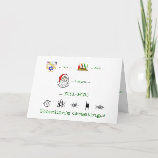 Festiva Tarjeta atea del día de fiesta de los saludos