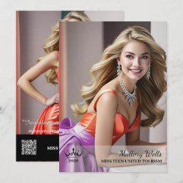 Festiva Tarjeta Autográfica de Concurso Crown Ultimate