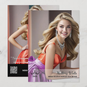 Festiva Tarjeta Autográfica de Concurso Crown Ultimate