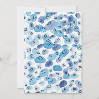 Festiva Tarjeta azul acuática