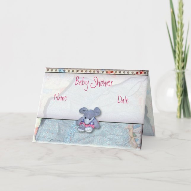 Festiva Tarjeta Baby Shower (Anverso)