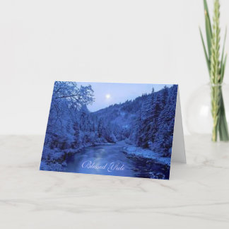 Festiva Tarjeta bendecida de Yule