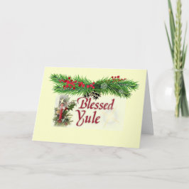 Festiva Tarjeta bendecida de Yule