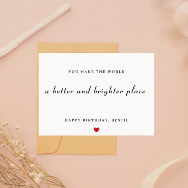 Festiva Tarjeta Bestie Feliz Cumpleaños (Happy Birthday Bestie Card)