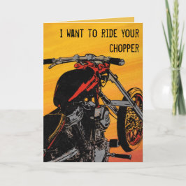 Festiva tarjeta biker Valentine