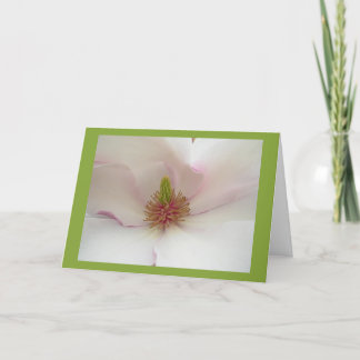 Festiva Tarjeta blanca del flor de la tarjeta de la flor
