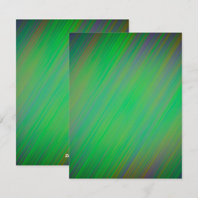 Festiva Tarjeta blanca irlandesa colorida para personaliza (Anverso / Reverso)