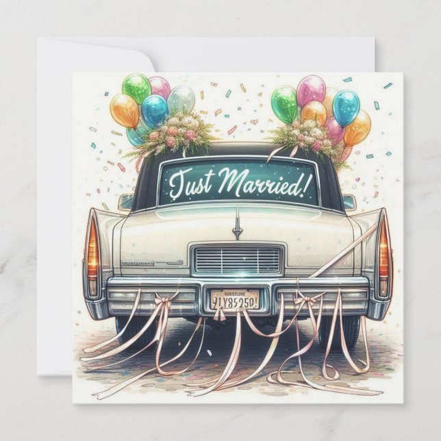Festiva tarjeta boda (Anverso)