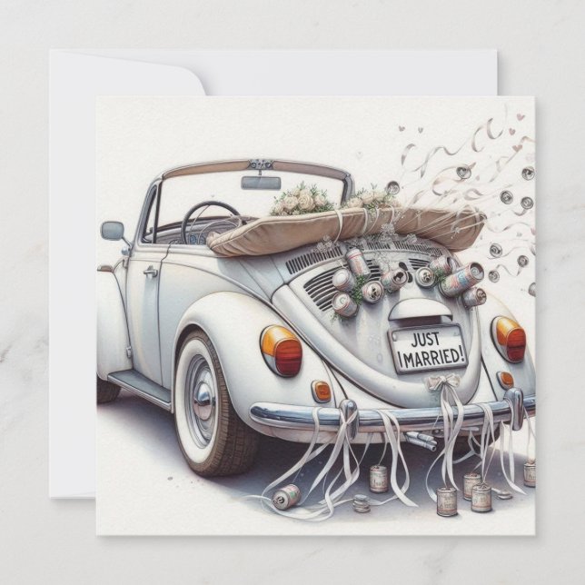 Festiva tarjeta boda (Anverso)