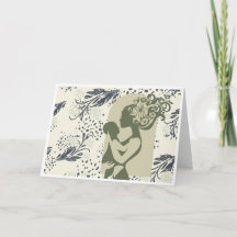 Tarjeta Boho del Día de la Madre (Verde)