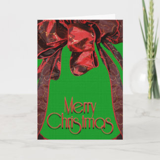 Festiva Tarjeta Bow para navidades