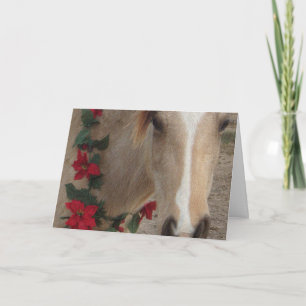 Festiva Tarjeta - Caballo de vacaciones para Navidades