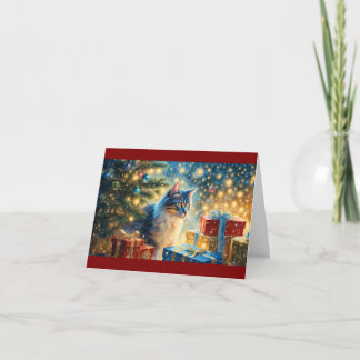 Festiva Tarjeta Cat 2024 para navidades