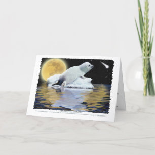 Festiva Tarjeta CELESTIAL de la FOCA de GROENLANDIA del