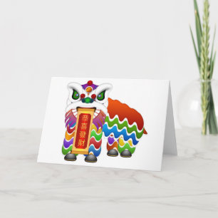 Festiva Tarjeta china de Año Nuevo