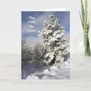 Festiva Tarjeta Colorado para navidades