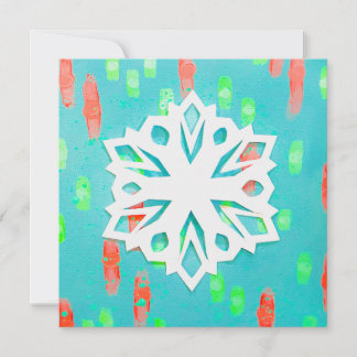 Festiva Tarjeta Copo de Nieve