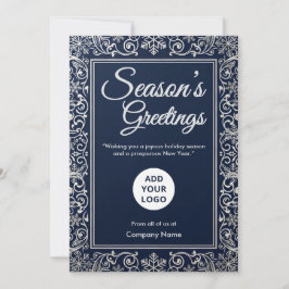 Festiva Tarjeta Corporativa Copo de Nieve de Medianoche