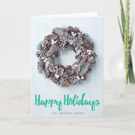 Festiva Tarjeta corporativa de la guirnalda del negocio