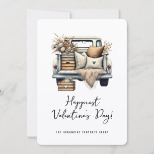 Festiva Tarjeta corporativa de San Valentín para inmobilia