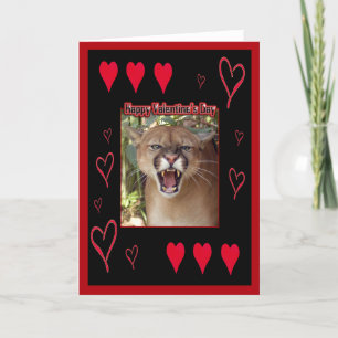 Festiva Tarjeta Cougar Valentine