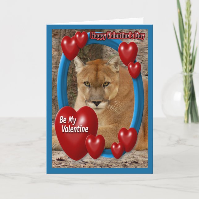 Festiva Tarjeta Cougar Valentine (Anverso)