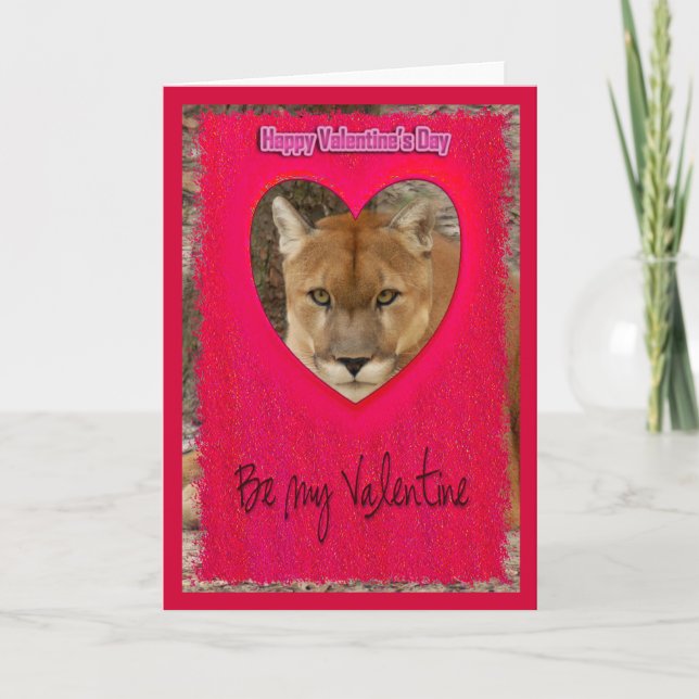 Festiva Tarjeta Cougar Valentine (Anverso)